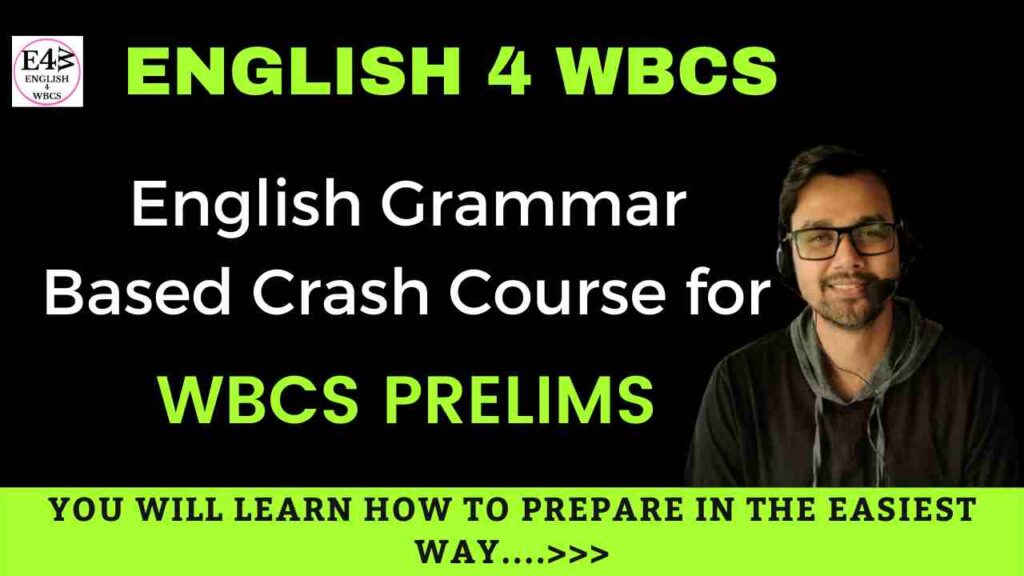 English For Wbcs Preliminary Best 30 Videos And 15 Sets Mock Tests PDFs